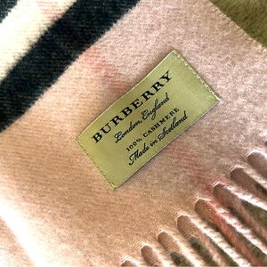 Burberry check scarf. Beautiful condition.